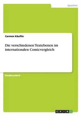 bokomslag verschiedenen Textebenen im internationalen Comicvergleich