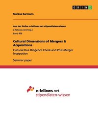 bokomslag Cultural Dimensions of Mergers & Acquisitions
