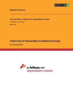 bokomslag Total Cost of Ownership im Global Sourcing