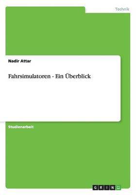 bokomslag Fahrsimulatoren - Ein berblick