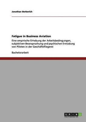 bokomslag Fatigue in Business Aviation