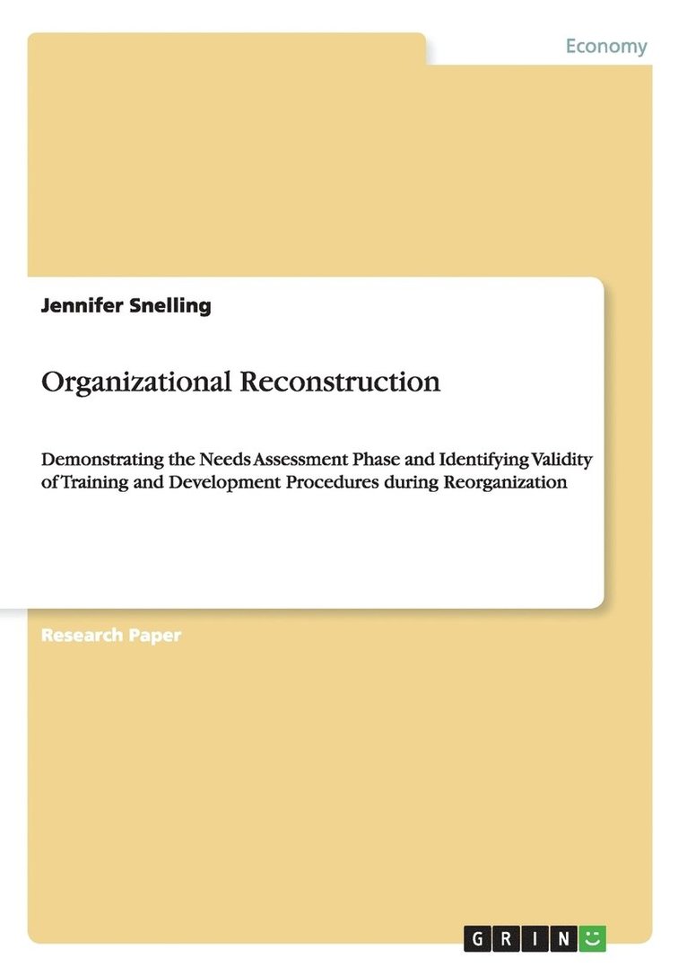 Organizational Reconstruction 1