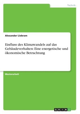 bokomslag Einfluss Des Klimawandels Auf Das Gebaudeverhalten