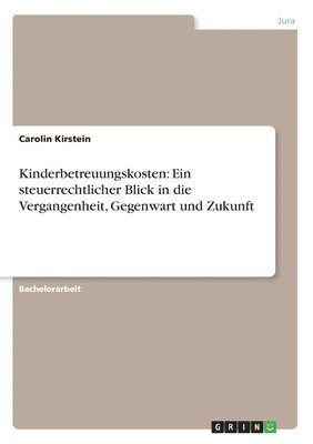 bokomslag Kinderbetreuungskosten