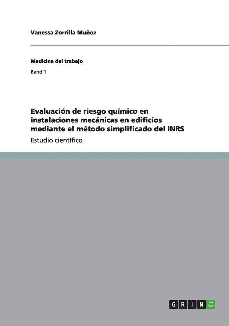 Evaluacin de riesgo qumico en instalaciones mecnicas en edificios mediante el mtodo simplificado del INRS 1