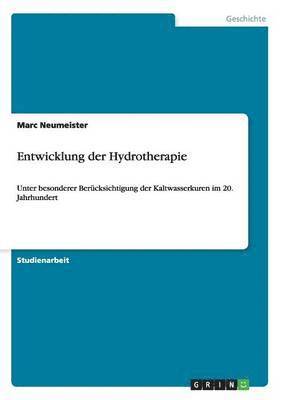 bokomslag Entwicklung der Hydrotherapie