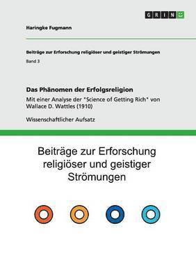 bokomslag Das Phnomen der Erfolgsreligion