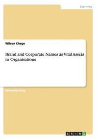 bokomslag Brand and Corporate Names as Vital Assets to Organisations