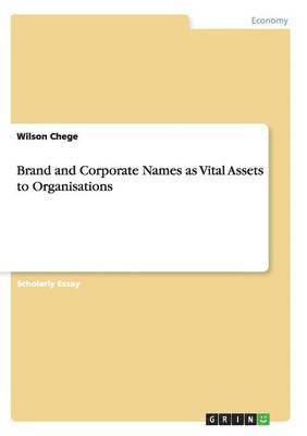 bokomslag Brand and Corporate Names as Vital Assets to Organisations