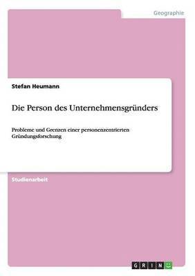 Die Person des Unternehmensgrnders 1