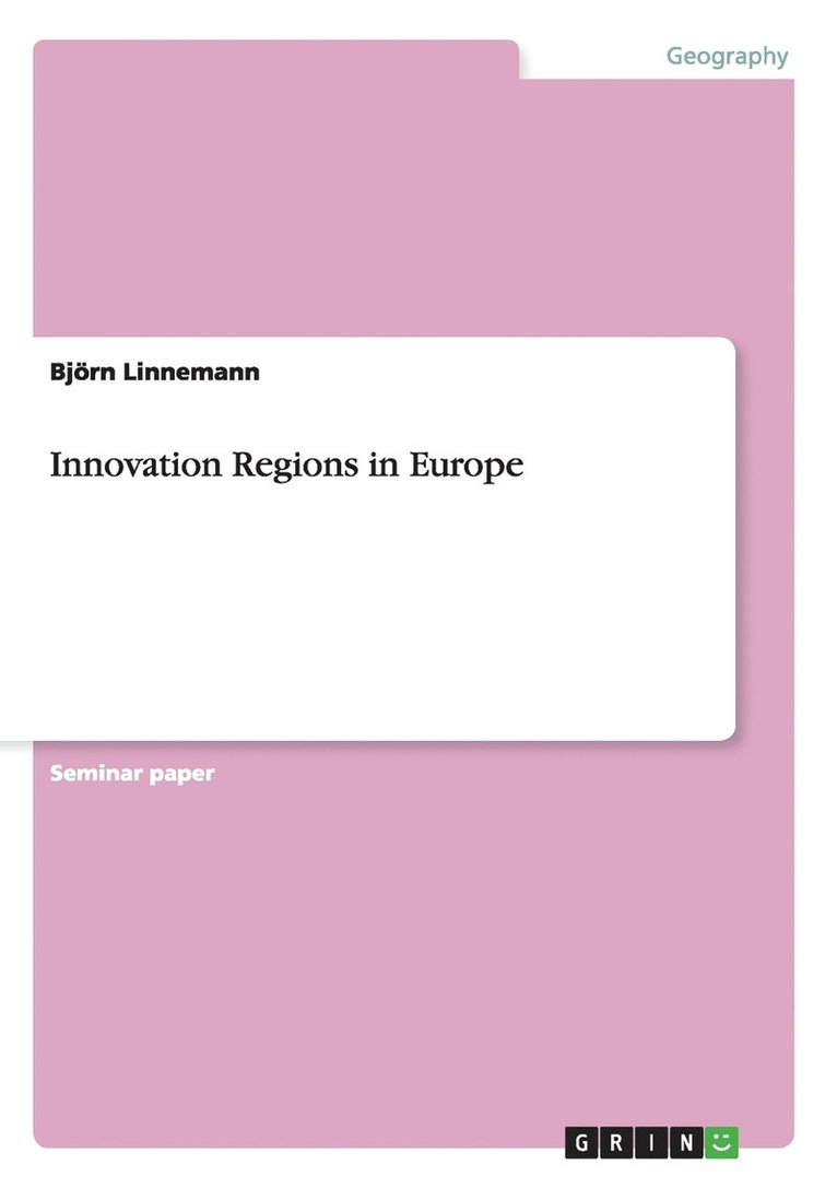 Innovation Regions in Europe 1