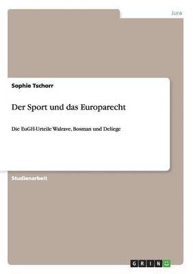 bokomslag Der Sport und das Europarecht