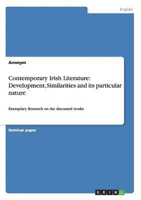 bokomslag Contemporary Irish Literature