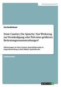 bokomslag Ernst Cassirer, Die Sprache