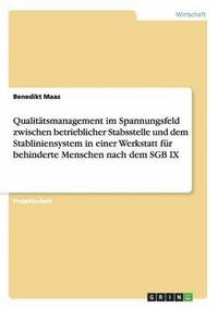 bokomslag Qualittsmanagement im Spannungsfeld zwischen betrieblicher Stabsstelle und dem Stabliniensystem in einer Werkstatt fr behinderte Menschen nach dem SGB IX