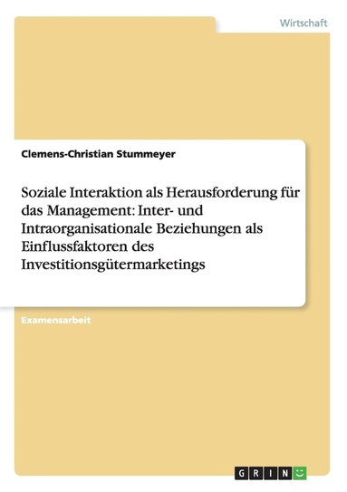 bokomslag Soziale Interaktion als Herausforderung fr das Management