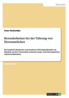 bokomslag Besonderheiten bei der Führung von Ehrenamtlichen