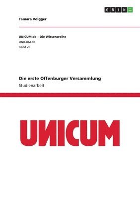 Tamara Volgger - erste Offenburger Versammlung, Häftad
