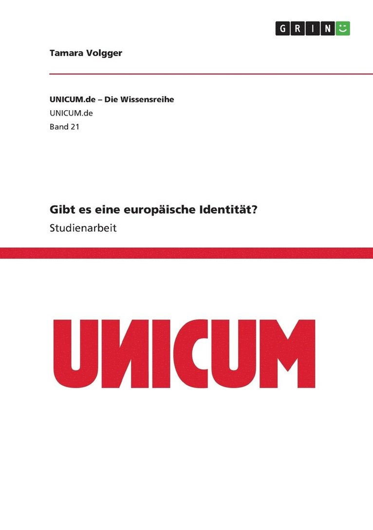 Gibt es eine europische Identitt? 1