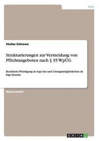 bokomslag Strukturierungen zur Vermeidung von Pflichtangeboten nach  35 WpG