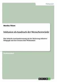 bokomslag Inklusion als Ausdruck der Menschenwürde