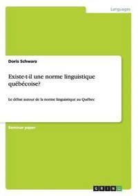 bokomslag Existe-t-il une norme linguistique québécoise?