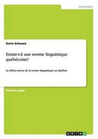 bokomslag Existe-t-il une norme linguistique quebecoise?