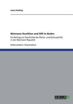 Weimarer Koalition und SPD in Baden 1