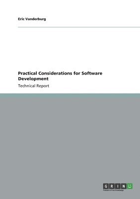 bokomslag Practical Considerations for Software Development