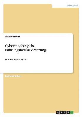 bokomslag Cybermobbing als Führungsherausforderung