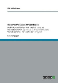 bokomslag Research Design and Dissertation