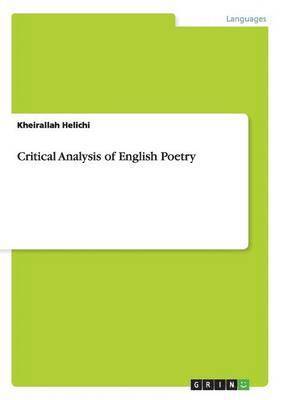 Critical Analysis of English Poetry 1