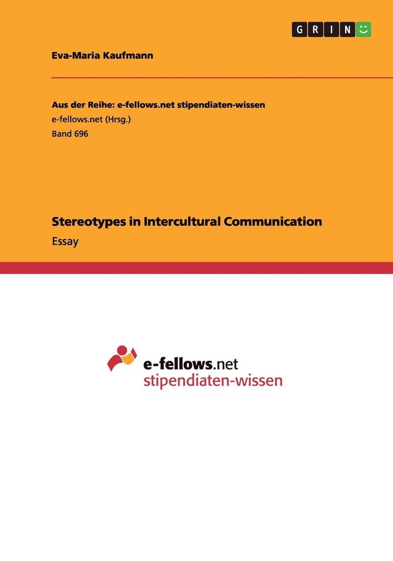 Eva-Maria Kaufmann - Stereotypes in Intercultural Communication, Häftad