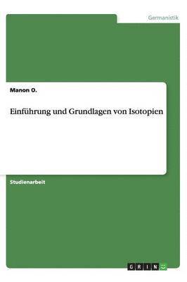 bokomslag Einf hrung Und Grundlagen Von Isotopien