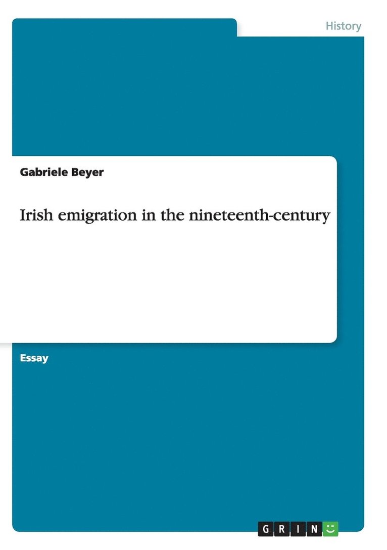 Irish emigration in the nineteenth-century 1