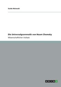bokomslag Die Universalgrammatik von Noam Chomsky