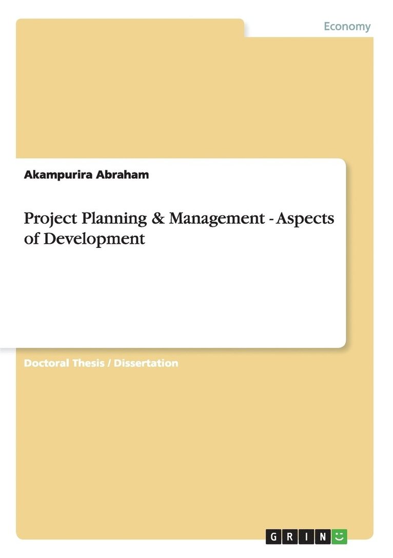 Project Planning & Management - Aspects of Development 1