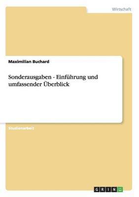 bokomslag Sonderausgaben - Einfhrung und umfassender berblick