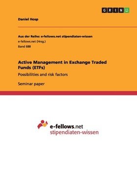bokomslag Active Management in Exchange Traded Funds (ETFs)