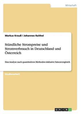 bokomslag Stndliche Strompreise und Stromverbrauch in Deutschland und sterreich