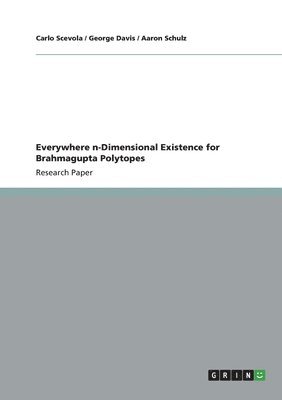 Carlo Scevola, George Davis, Aaron Schulz - Everywhere n-Dimensional Existence for Brahmagupta Polytopes, Häftad