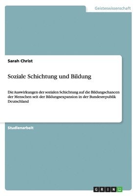 bokomslag Soziale Schichtung und Bildung