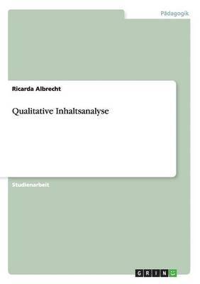 bokomslag Qualitative Inhaltsanalyse