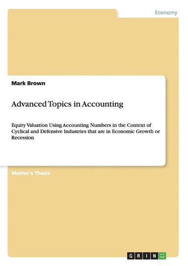 bokomslag Advanced Topics in Accounting