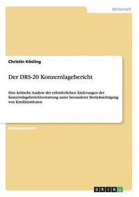 bokomslag Der DRS-20 Konzernlagebericht