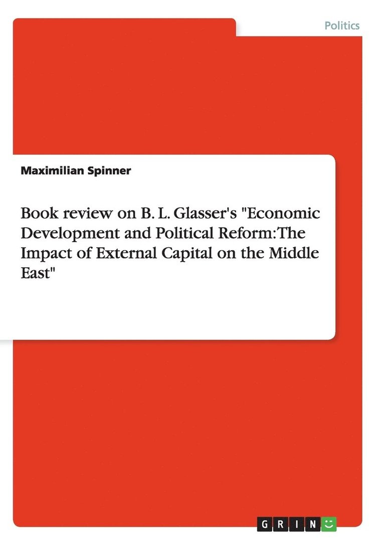 Book review on B. L. Glasser's &quot;Economic Development and Political Reform 1