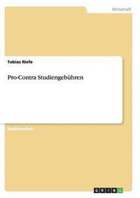 bokomslag Pro-Contra Studiengebuhren