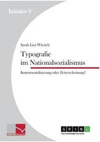 bokomslag Typografie im Nationalsozialismus