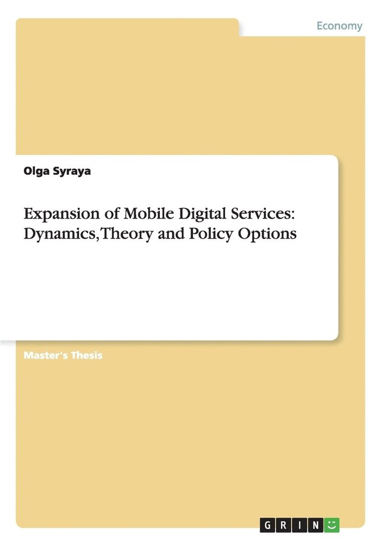 Olga Syraya - Expansion of Mobile Digital Services, Häftad
