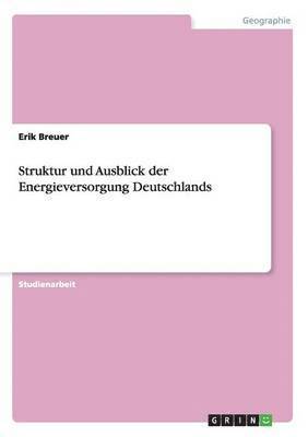 bokomslag Struktur und Ausblick der Energieversorgung Deutschlands